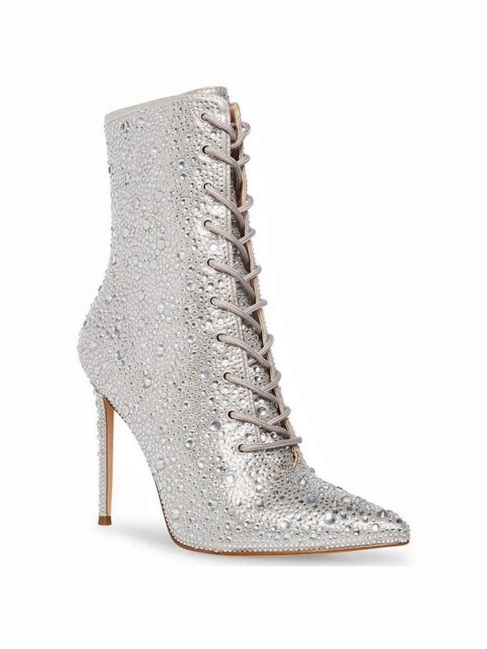 Steve Madden Valency-R/Vale14S1 Rhinestone Pointed-Toe Heels US 8.5M
